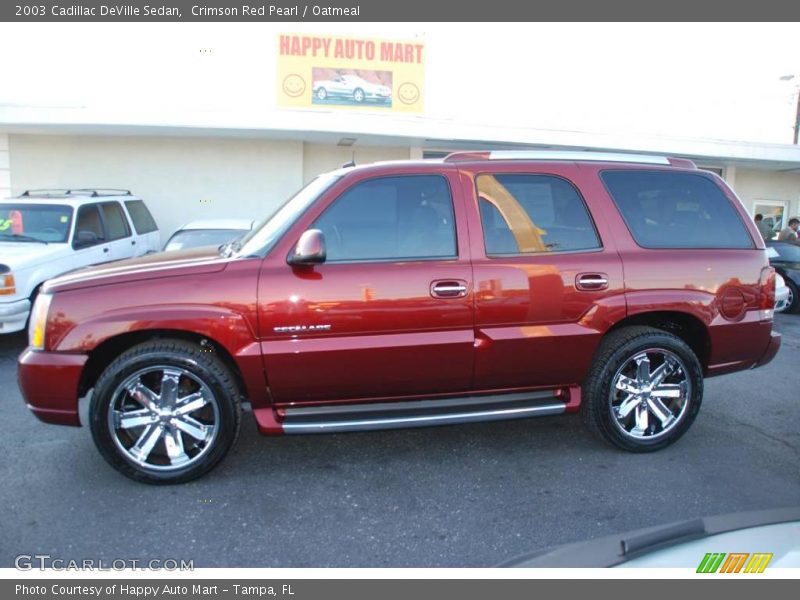 Crimson Red Pearl / Oatmeal 2003 Cadillac DeVille Sedan