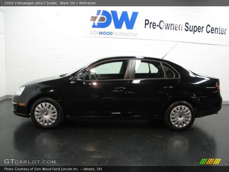 Black Uni / Anthracite 2009 Volkswagen Jetta S Sedan