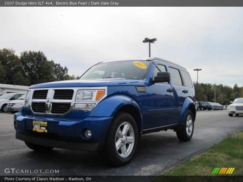 Electric Blue Pearl / Dark Slate Gray 2007 Dodge Nitro SLT 4x4