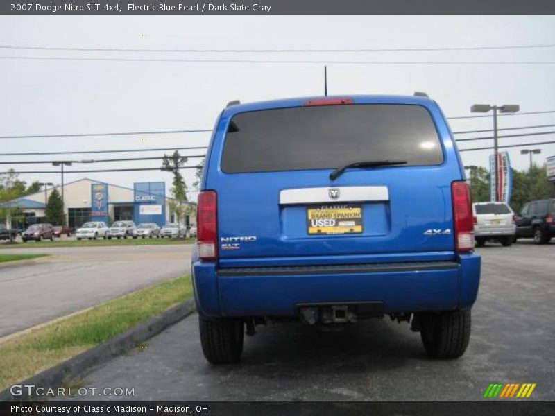 Electric Blue Pearl / Dark Slate Gray 2007 Dodge Nitro SLT 4x4