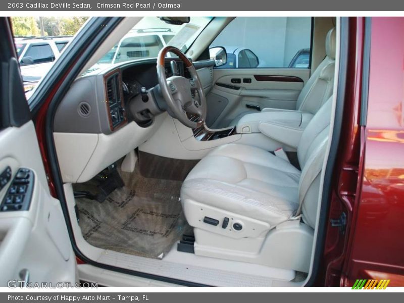 Crimson Red Pearl / Oatmeal 2003 Cadillac DeVille Sedan