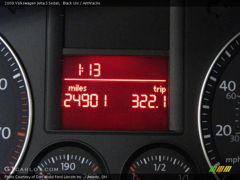 Black Uni / Anthracite 2009 Volkswagen Jetta S Sedan