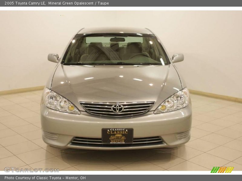 Mineral Green Opalescent / Taupe 2005 Toyota Camry LE