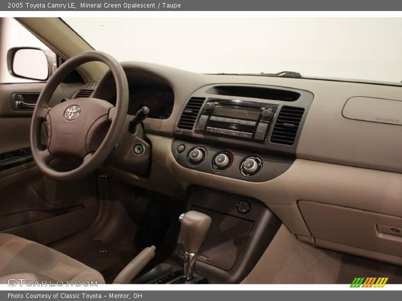 Mineral Green Opalescent / Taupe 2005 Toyota Camry LE