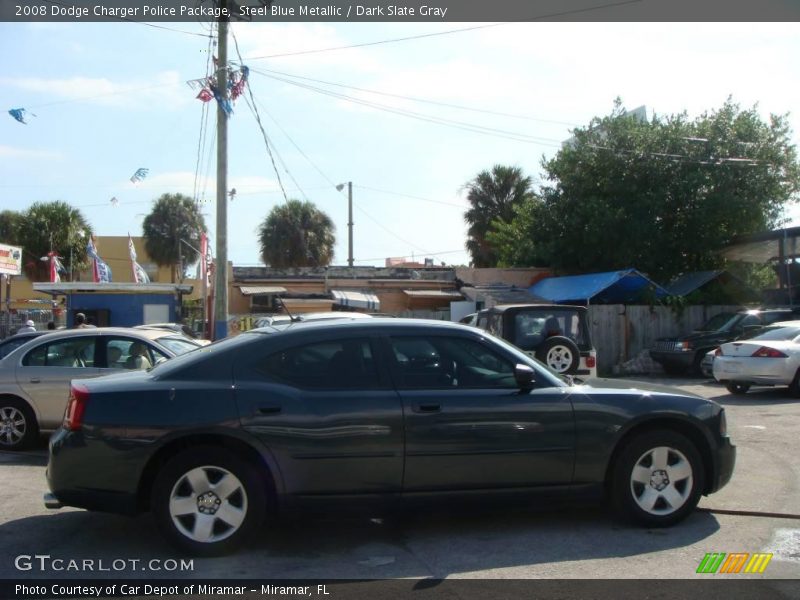 Steel Blue Metallic / Dark Slate Gray 2008 Dodge Charger Police Package