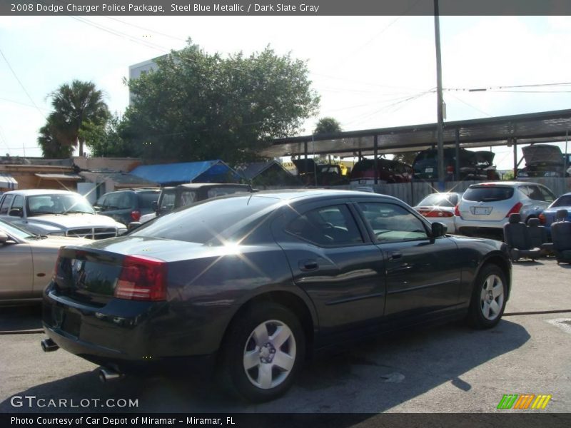 Steel Blue Metallic / Dark Slate Gray 2008 Dodge Charger Police Package