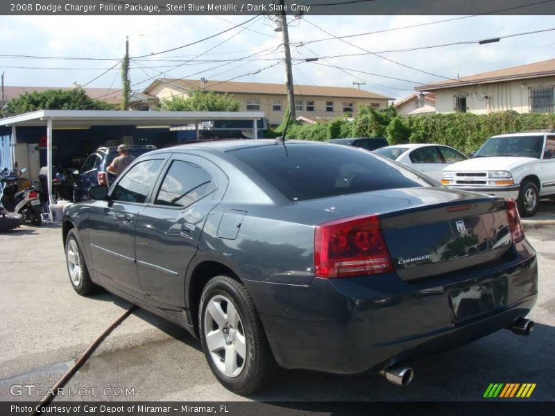 Steel Blue Metallic / Dark Slate Gray 2008 Dodge Charger Police Package