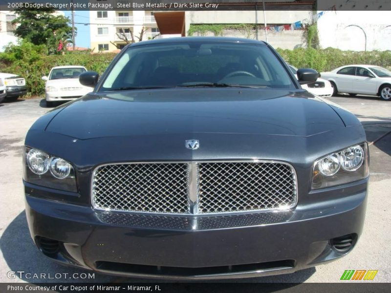 Steel Blue Metallic / Dark Slate Gray 2008 Dodge Charger Police Package