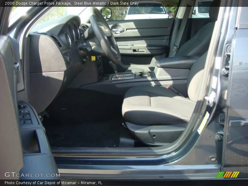 Steel Blue Metallic / Dark Slate Gray 2008 Dodge Charger Police Package