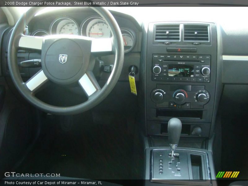 Steel Blue Metallic / Dark Slate Gray 2008 Dodge Charger Police Package
