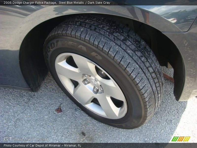 Steel Blue Metallic / Dark Slate Gray 2008 Dodge Charger Police Package