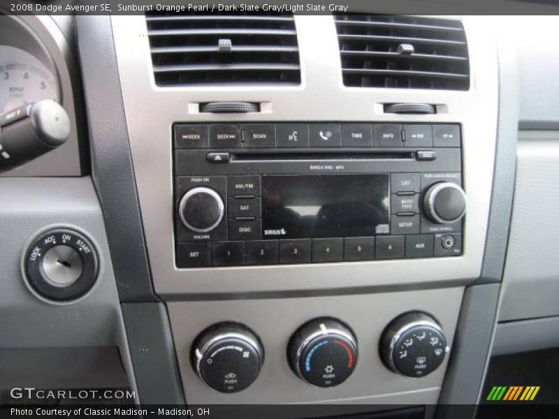 Sunburst Orange Pearl / Dark Slate Gray/Light Slate Gray 2008 Dodge Avenger SE