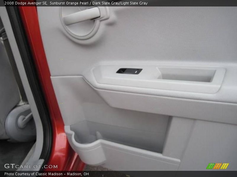 Sunburst Orange Pearl / Dark Slate Gray/Light Slate Gray 2008 Dodge Avenger SE