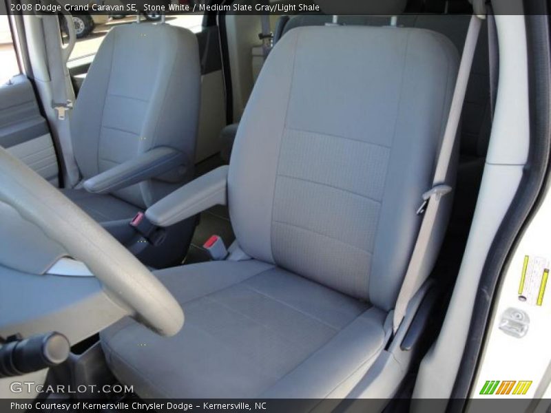 Stone White / Medium Slate Gray/Light Shale 2008 Dodge Grand Caravan SE