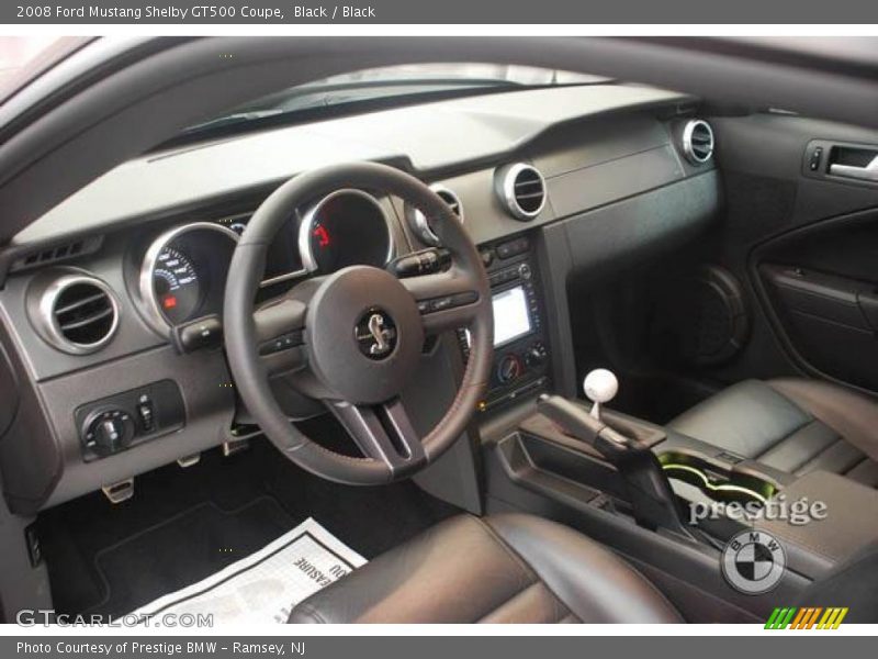 Black / Black 2008 Ford Mustang Shelby GT500 Coupe