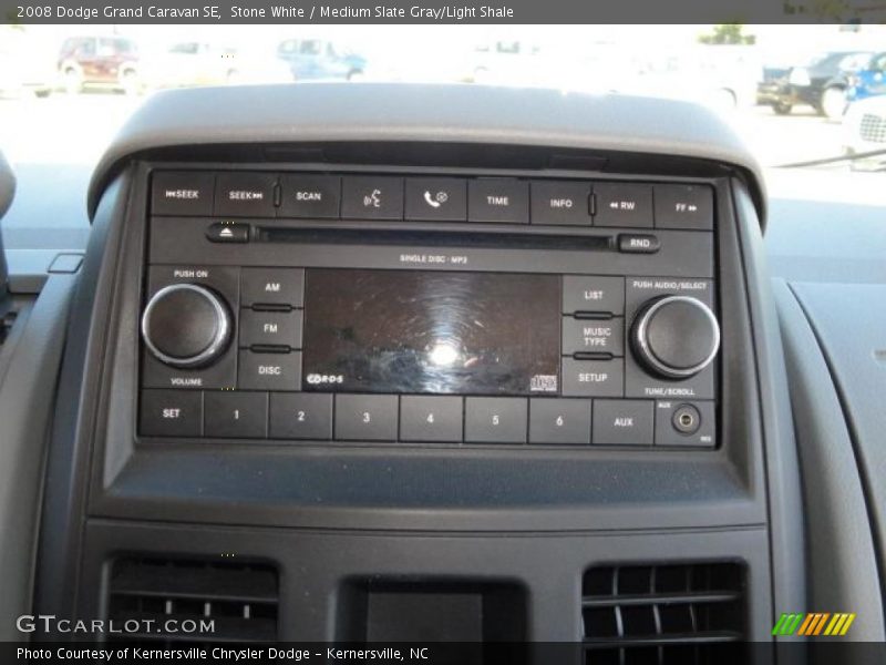 Stone White / Medium Slate Gray/Light Shale 2008 Dodge Grand Caravan SE