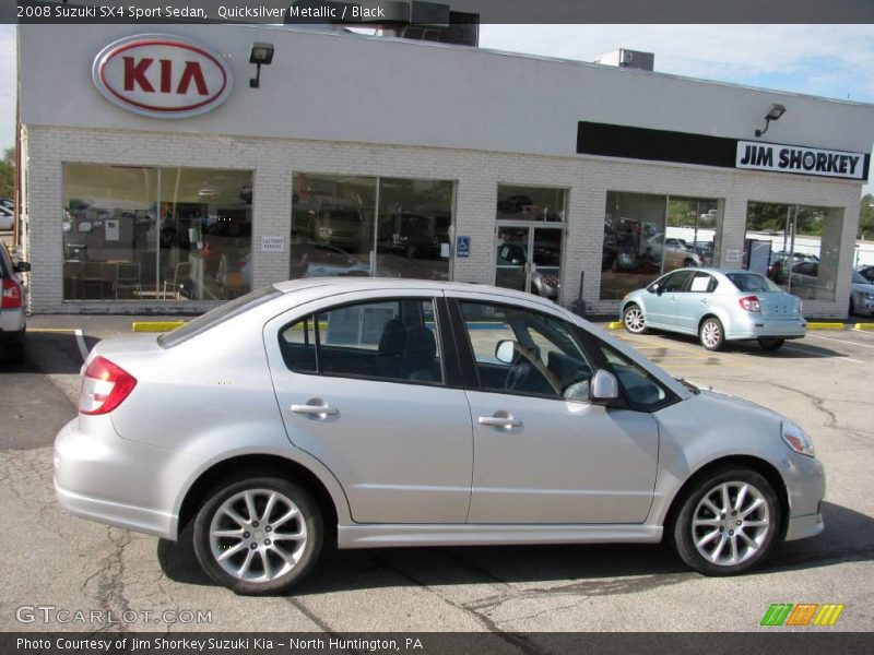 Quicksilver Metallic / Black 2008 Suzuki SX4 Sport Sedan