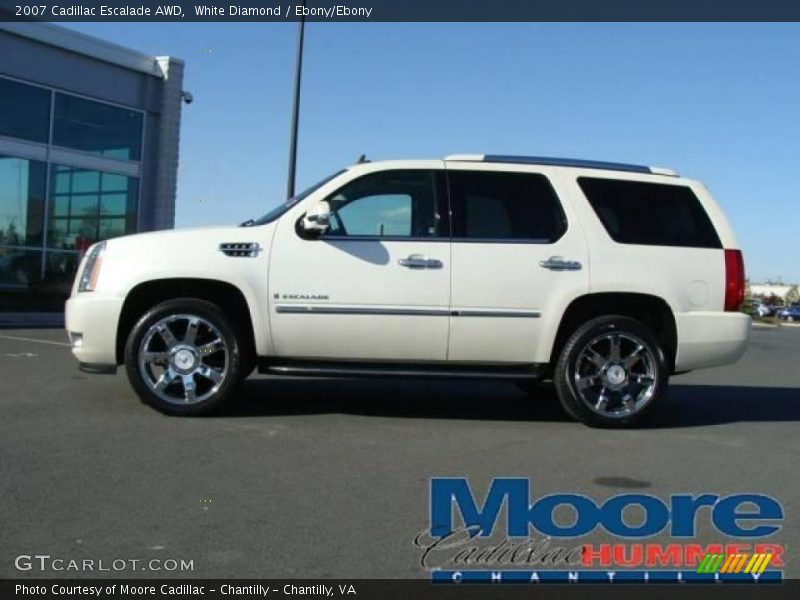 White Diamond / Ebony/Ebony 2007 Cadillac Escalade AWD