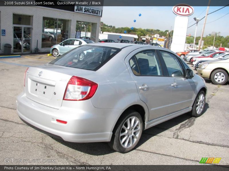 Quicksilver Metallic / Black 2008 Suzuki SX4 Sport Sedan