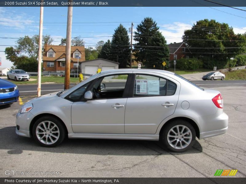 Quicksilver Metallic / Black 2008 Suzuki SX4 Sport Sedan