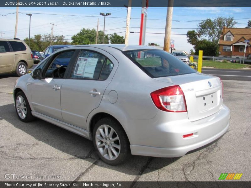 Quicksilver Metallic / Black 2008 Suzuki SX4 Sport Sedan