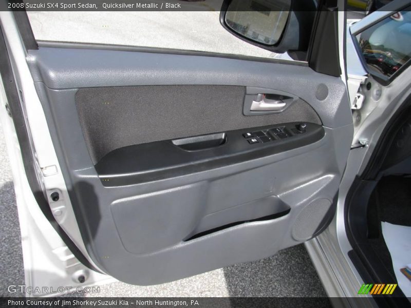 Quicksilver Metallic / Black 2008 Suzuki SX4 Sport Sedan