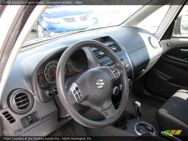 Quicksilver Metallic / Black 2008 Suzuki SX4 Sport Sedan