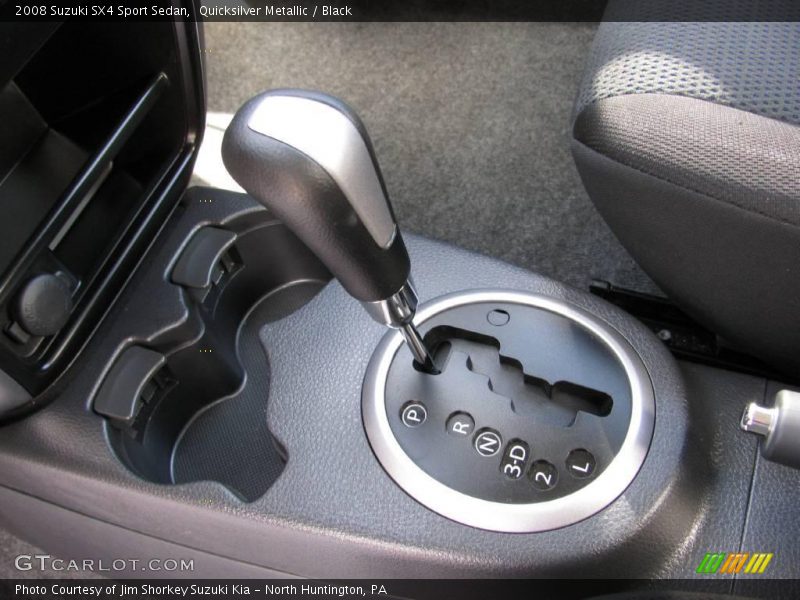 Quicksilver Metallic / Black 2008 Suzuki SX4 Sport Sedan