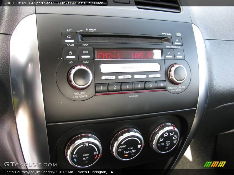 Quicksilver Metallic / Black 2008 Suzuki SX4 Sport Sedan