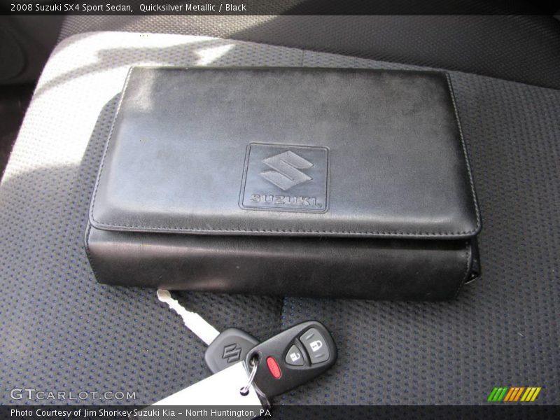 Quicksilver Metallic / Black 2008 Suzuki SX4 Sport Sedan