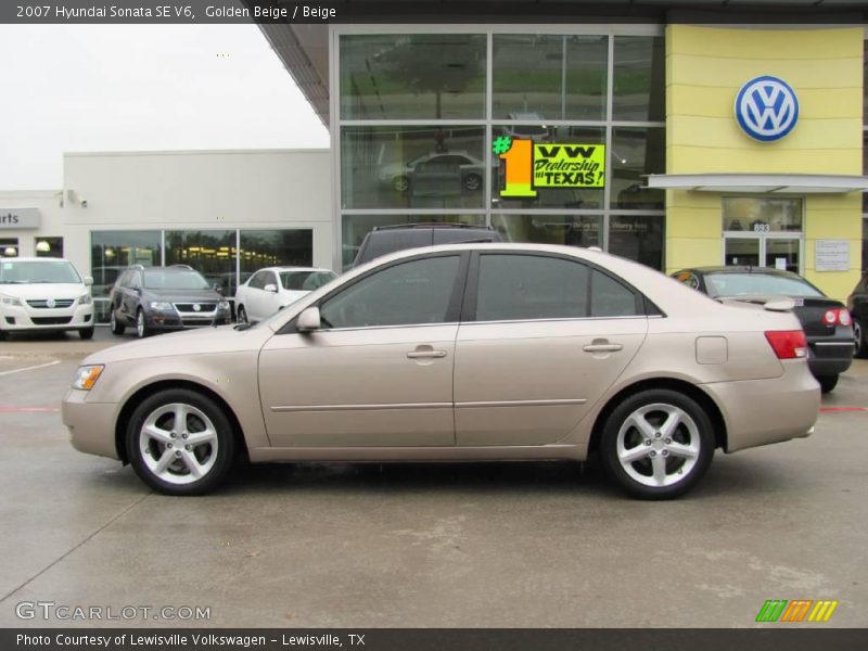 Golden Beige / Beige 2007 Hyundai Sonata SE V6