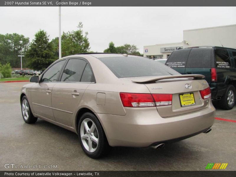 Golden Beige / Beige 2007 Hyundai Sonata SE V6
