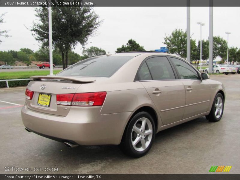 Golden Beige / Beige 2007 Hyundai Sonata SE V6