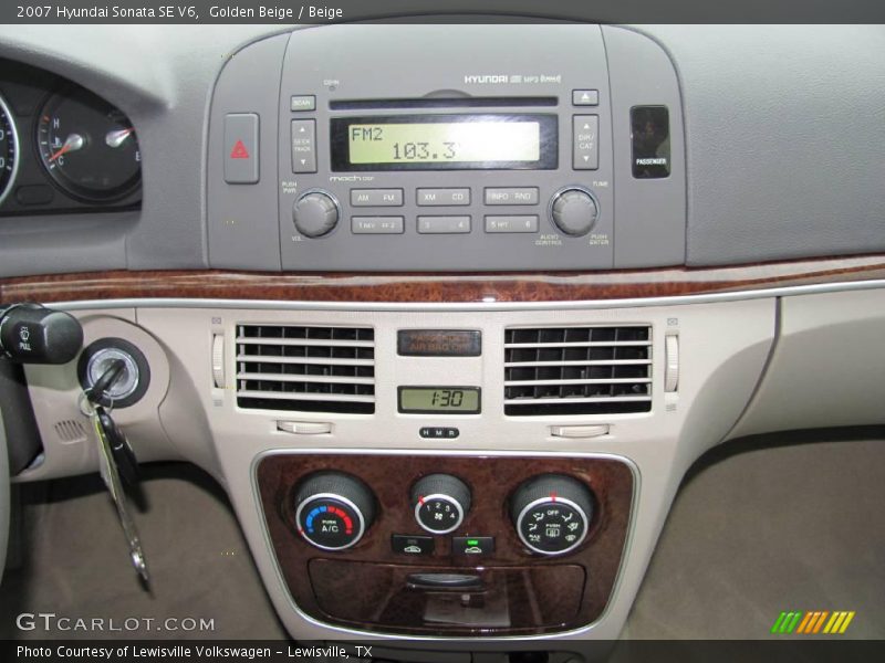 Golden Beige / Beige 2007 Hyundai Sonata SE V6