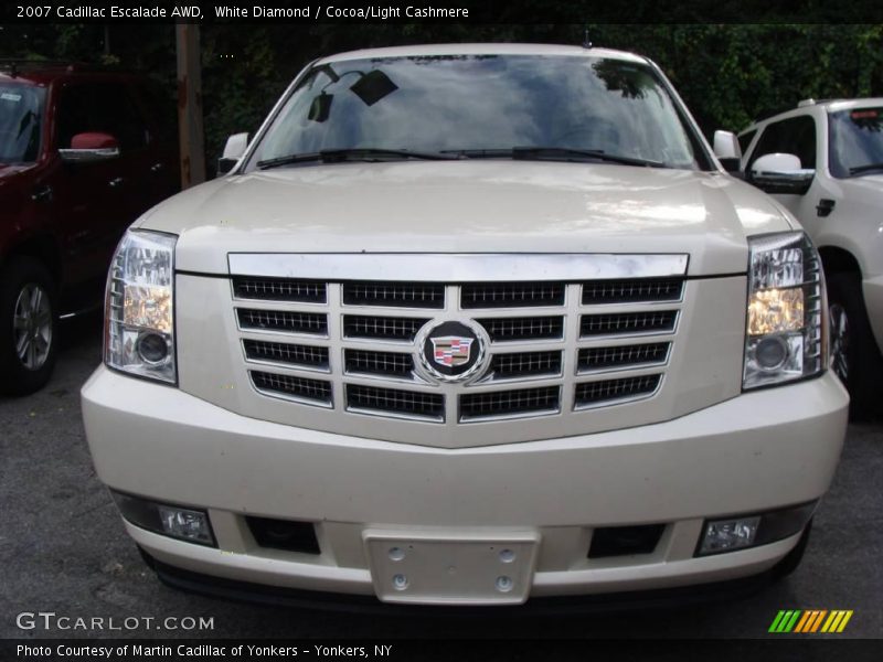 White Diamond / Cocoa/Light Cashmere 2007 Cadillac Escalade AWD