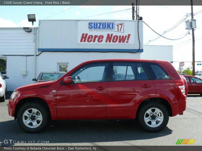 Vivid Red / Black 2008 Suzuki Grand Vitara