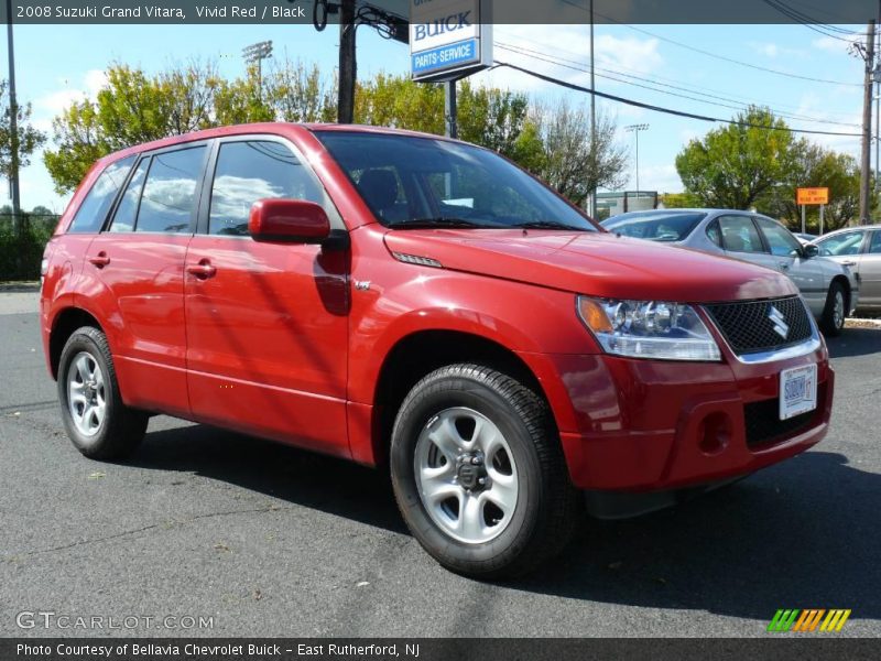 Vivid Red / Black 2008 Suzuki Grand Vitara