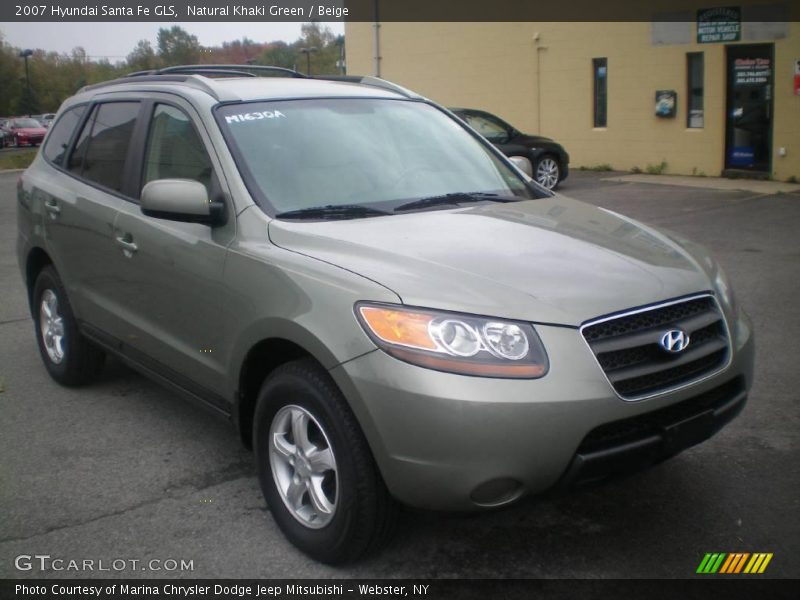Natural Khaki Green / Beige 2007 Hyundai Santa Fe GLS