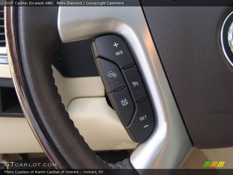 White Diamond / Cocoa/Light Cashmere 2007 Cadillac Escalade AWD