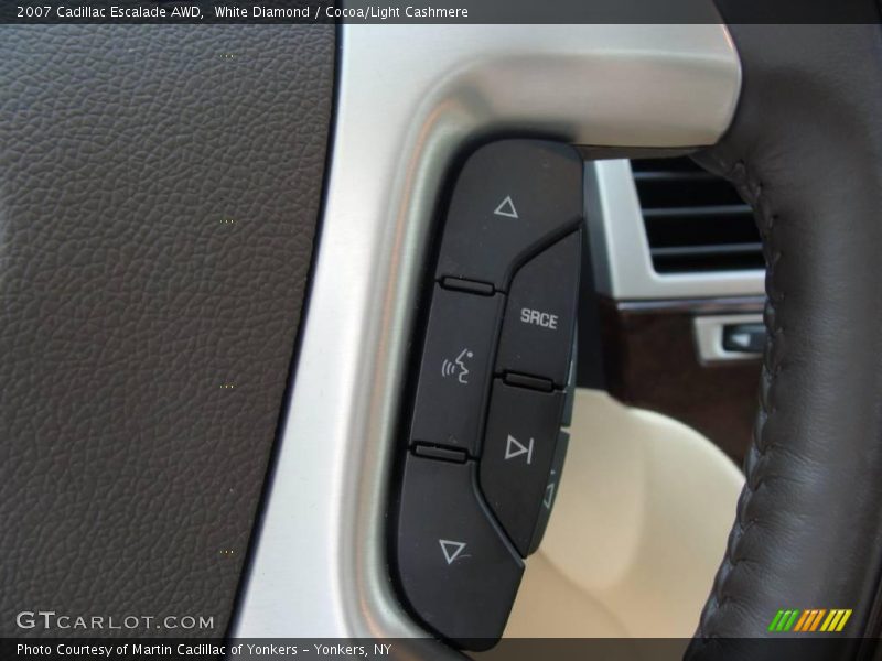 White Diamond / Cocoa/Light Cashmere 2007 Cadillac Escalade AWD