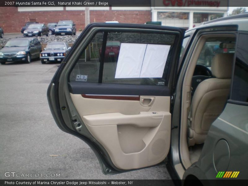 Natural Khaki Green / Beige 2007 Hyundai Santa Fe GLS