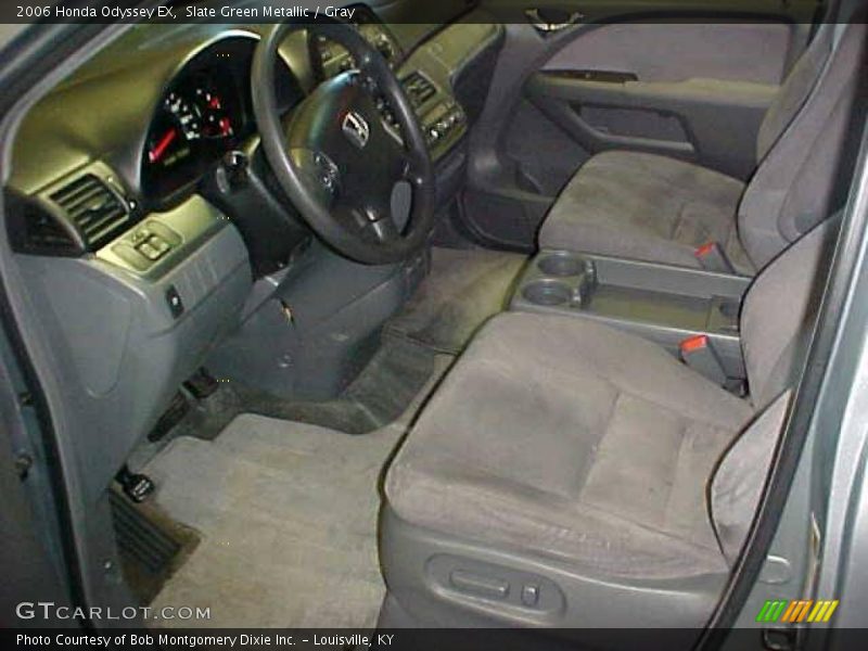 Slate Green Metallic / Gray 2006 Honda Odyssey EX