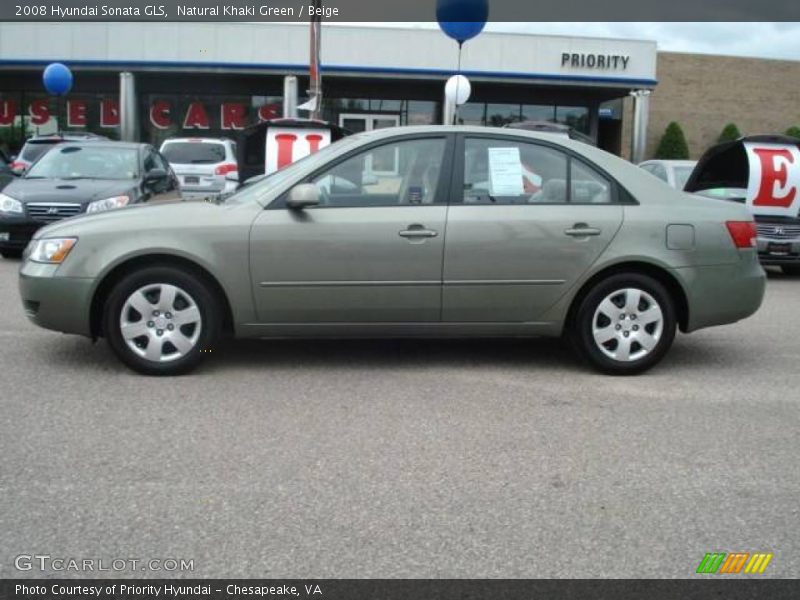 Natural Khaki Green / Beige 2008 Hyundai Sonata GLS