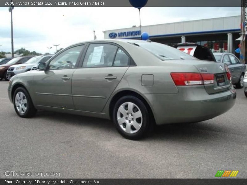 Natural Khaki Green / Beige 2008 Hyundai Sonata GLS