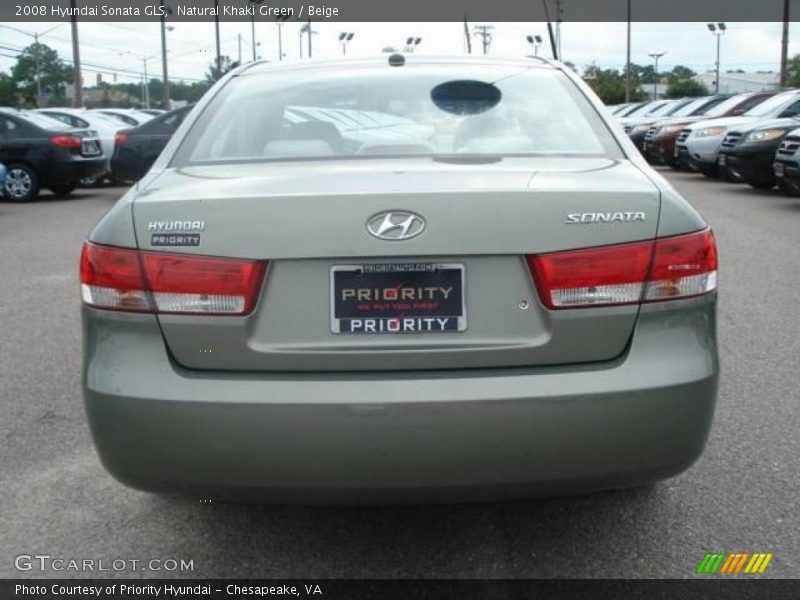 Natural Khaki Green / Beige 2008 Hyundai Sonata GLS