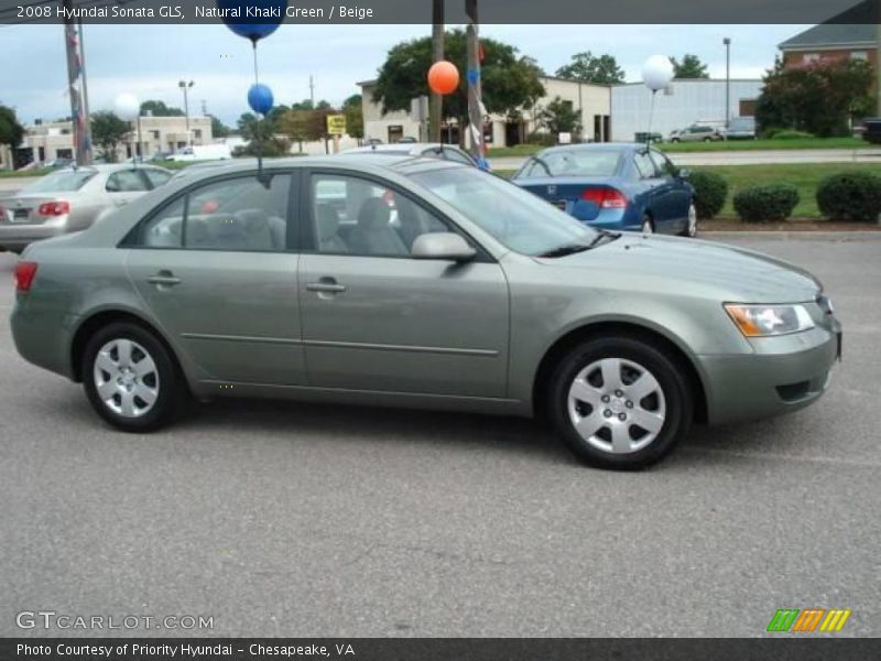 Natural Khaki Green / Beige 2008 Hyundai Sonata GLS