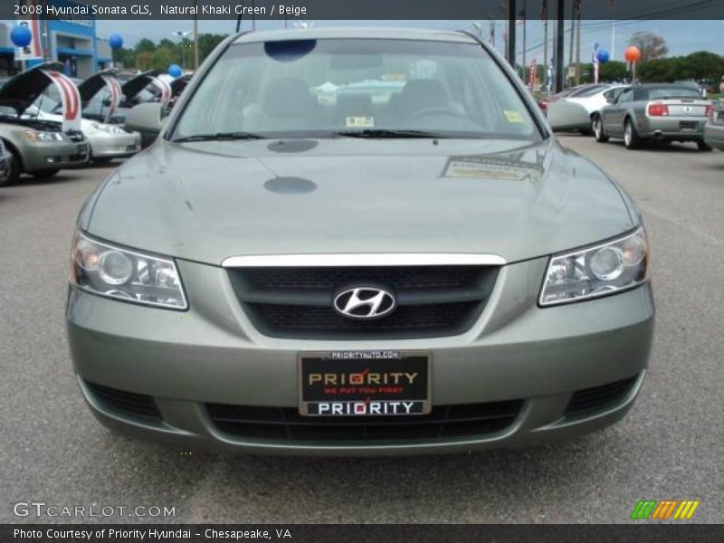 Natural Khaki Green / Beige 2008 Hyundai Sonata GLS