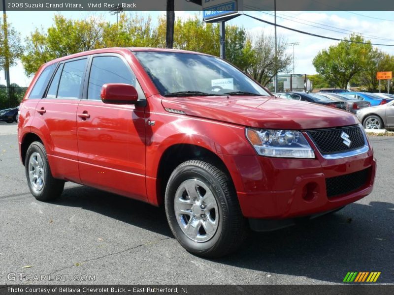 Vivid Red / Black 2008 Suzuki Grand Vitara