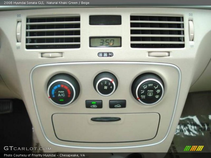 Natural Khaki Green / Beige 2008 Hyundai Sonata GLS