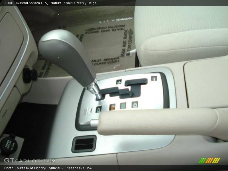 Natural Khaki Green / Beige 2008 Hyundai Sonata GLS